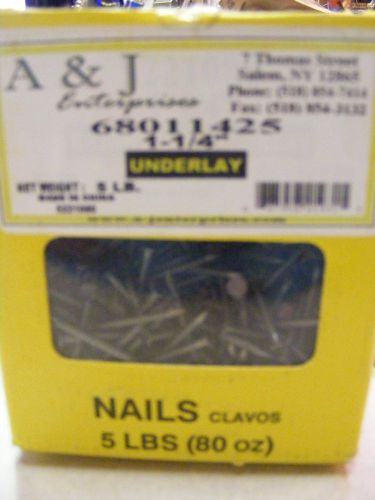 5lb box 1-1/4&#034; underlayment nails Ring shank