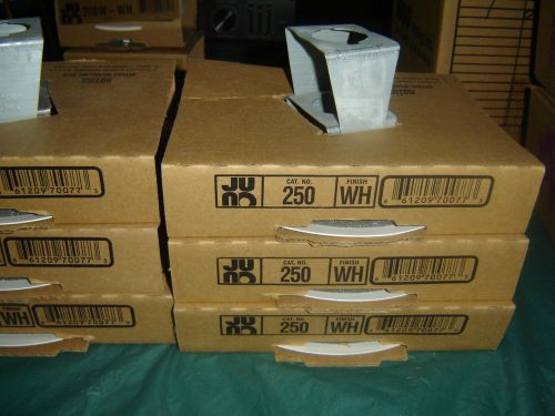 Lot of 6 Juno Lighting 250-WH 6&#034; Open Frame Trim 4&#034; Aperture 65w BR30 White