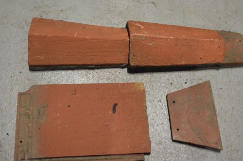 Roofing Tiles (6 by 3,2by3 inch brown color ceramic-like material old tiles