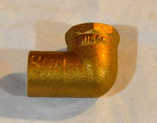 Nibco copper reducing brass elbow c x f elbow 1/2&#034; copper x 3/8&#034; female for sale