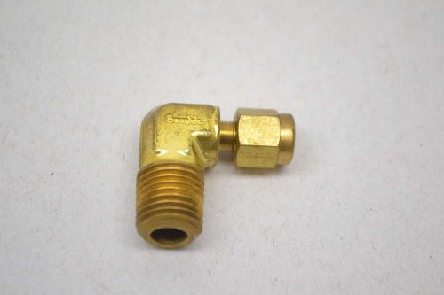 Swagelok brass 1/4in mnpt 1/8in tube 90 deg elbow fitting d431211 for sale