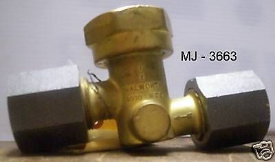Heavy duty walworth 1/2&#034; brass valve with unions for sale