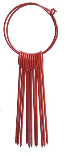 Chaining Pins, Counting discs - ORANGE 19.685in (50cm) , Geodesy Surveying
