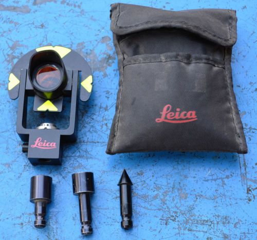 Genuine LEICA GMP 101 Mini prism kit with attachments and bag