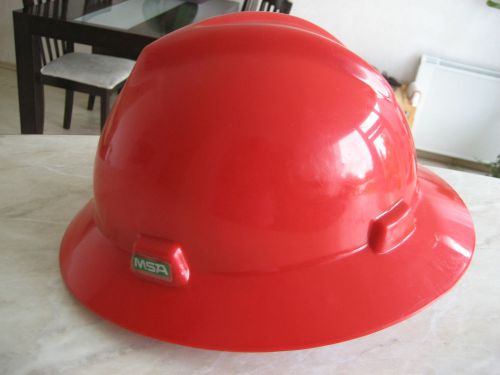 Msa full brim v-gard industrial safety hard hat for sale