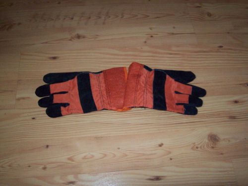 Hardy split leather safety colored work gloves for sale