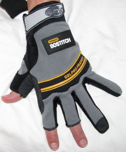Stanley bostitch construction gel pro framers gloves size large for sale
