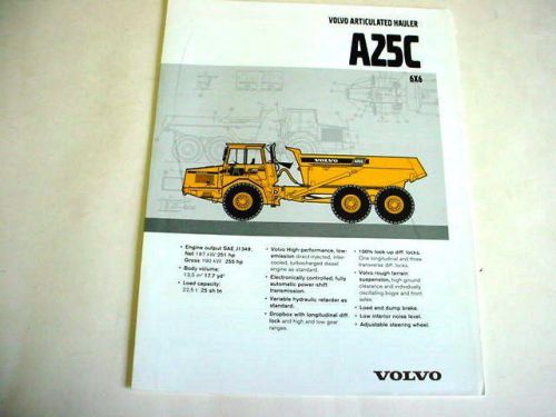 Volvo A25C 6x6 Articulated Truck Brochure