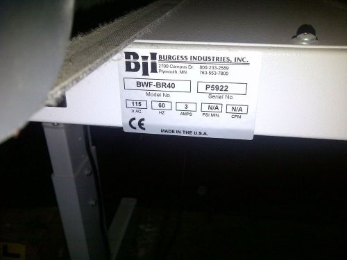 The burgess &#034;traffic control&#034; printing plate transport bridge module for sale