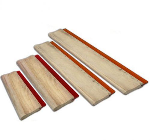 4 pcs 6.3&#034;/ 9.4&#034;/ 13&#034;/ 18&#034; Screen Printing Ink Squeegee