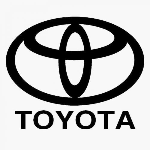 Toyota logo and Text CNC Plasma .dxf clip art