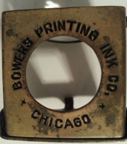 Vintage Loupe Bowers Printing Ink Co.