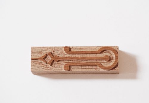Letterpress Line Ornament wood type 6 line - 2 pieces