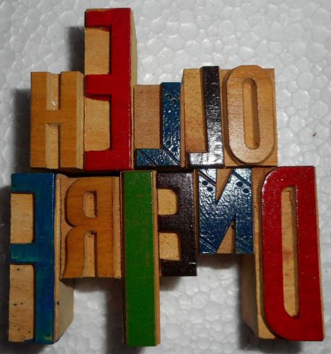 &#039;Hello Friend&#039; Letterpress Wood Type Used Hand Crafted Made In India B984