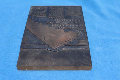 Letter printing printers block 7&#034; x 10&#034; uniroyal replacing roller chains for sale
