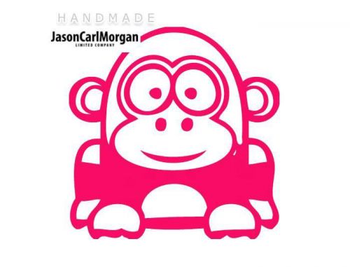 JCM® Iron On Applique Decal, Gorilla Neon Pink