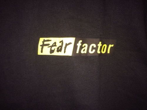 NEW Fear Factor TV Show Black T-Shirt Sz M Stunt Daredevil Dopamine Unisex