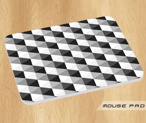 Monochrome Abstract Geometric Pattern Wallpaper Mouse Pad Mat Mousepad Hot Gift