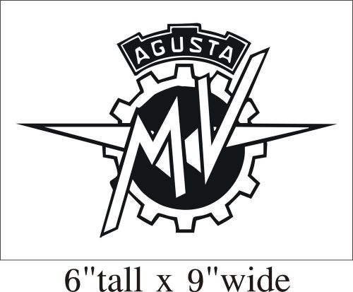2X Agusta MV Logo Funny Car Truck Bumper Vinyl Sticker Decal Decor Art Gift-1703