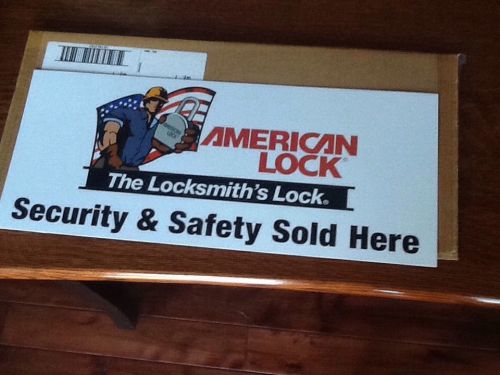 Locksmith Advertising sign New American Lock