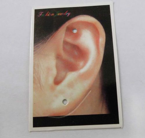 100pcs 7*5cm PVC Black Jewelry Case Earring Display Hanging Card Hot 36824