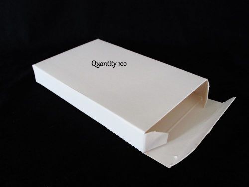 Qty 100 Small White Boxes Gift Box Lot ~ 5.63 x 3.5 x .75 ~ 5 5/8 x 3 1/2 x 3/4