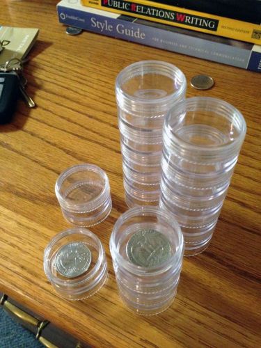 Stackable Clear Containers For Beads/Crafts/Jewelry, etc.- 20 stacks (100 jars)