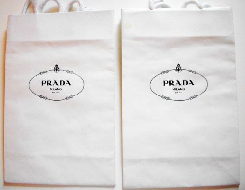 New Prada Paper Shopping Bag 9&#034; X 6&#034; X 3&#034;
