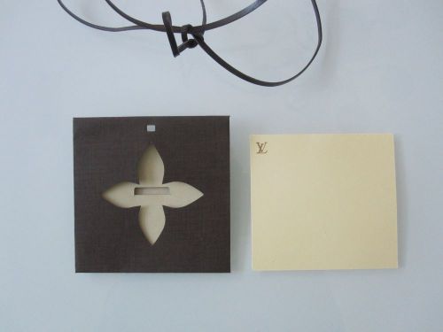 LOUIS VUITTON Note Card Envelope Trunk w/Leather Ribbon VIP Display Gift