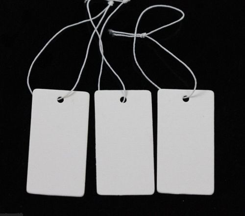 Wholesale 100PCS White Useful Big String Jewelry Label Price Tags 43x22mm