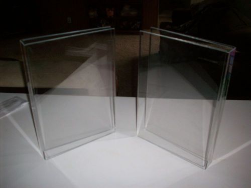 New 2 Clear 8x10 Picture Frame or Price Tag Holders (FREE SHIPPING)