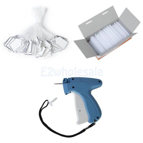 Label tag gun w/ needle + 500pcs string tags + 5000pcs 12mm price tagging barbs for sale