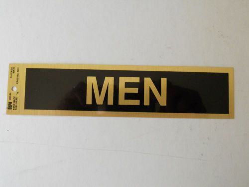 Men  Decal  1 7/8&#034; x 7 3/4&#034; Black/Gold by Duro Decal