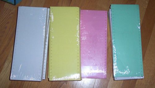 Consignment Shop Resale Retail Store 2-Part Printer Tags Lot 13,000 in 5 Colors