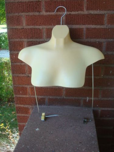 Female Torso  Mannequin Hanging Form With Slack Rod-Med to  Large Sizes