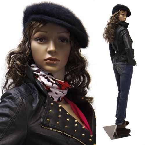 Realistic Standing Female Adult Mannequin + Base + 2 Free Wigs (F-11+2)