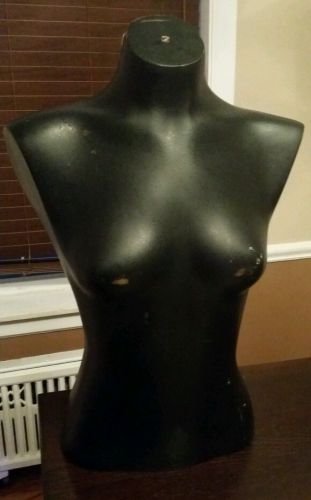 Black female torso mannequin
