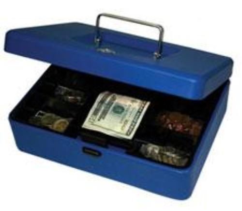 Helix 8&#039;&#039; cashbox with latch blue for sale