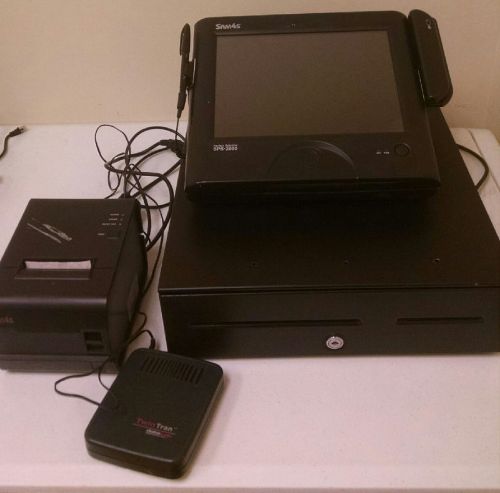 SAM4s SPS-2000 Bundle- Printer, Cash Drawer Touch Screen Cash Register WORKS!