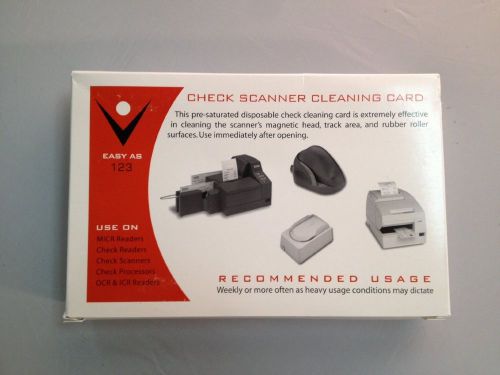 NEW Check Scanner Cleaning Card (25 Cards)
