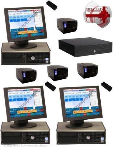 3 stn restaurant / bar touch pos system &amp; software for sale