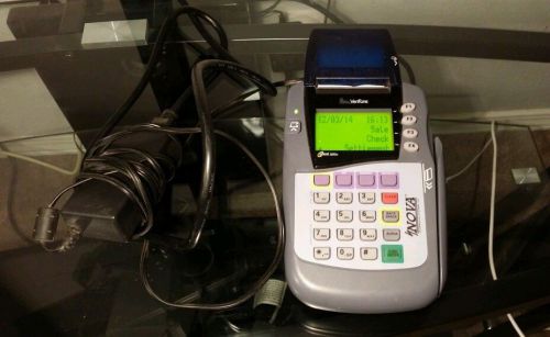 Credit Card Terminal Verifone Omni 3200 SE Used with Power cord