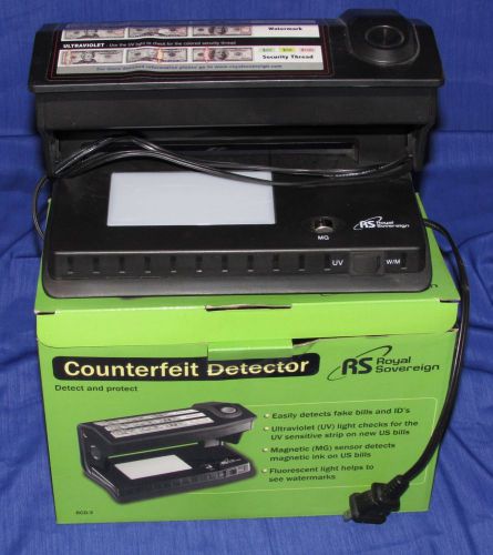 Counterfeit Bill Detector RCD-3 Model  No Reserve