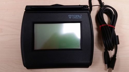 Topaz SigLite T-LBK750-BHSB USB Tested Excellent Condition