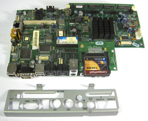 Micros Workstation #4 motherboard main board w/ I/O cover + CF card- TESTED