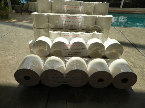 2 1/4&#039;&#039; X 85&#039; THERMAL PAPER ROLLS 10/pack MADE IN U.S.A. FREE SHIPPING