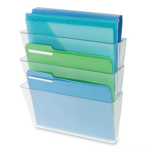 Deflect-o def73501rt 3-pocket partition letter wall system pack of 3 for sale