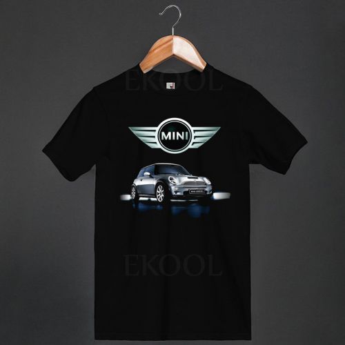 New Design Mini Cooper Car Racing Logo Black Mens T-SHIRT Shirts Tees Size S-3XL