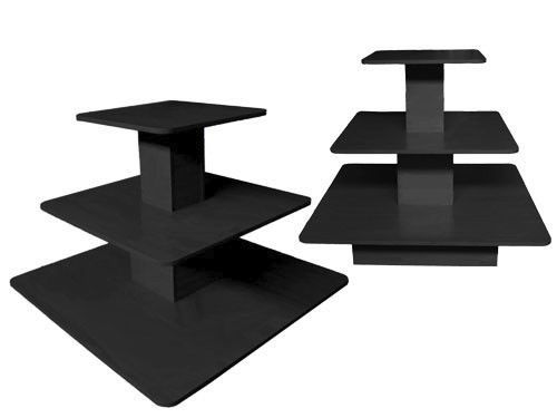 Clothing Clothes Display Table Racks Stand#RK-3TIER48BK