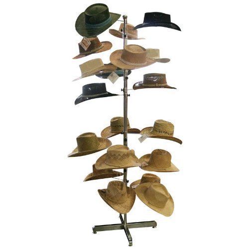 Outfitters Vintage Hats Stand Cap Retail Storage Spinner Hanging Racks Floor NEW